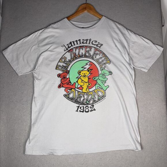 Grateful Dead White Tee with Colorful Graphic - Picture 1 of 7
